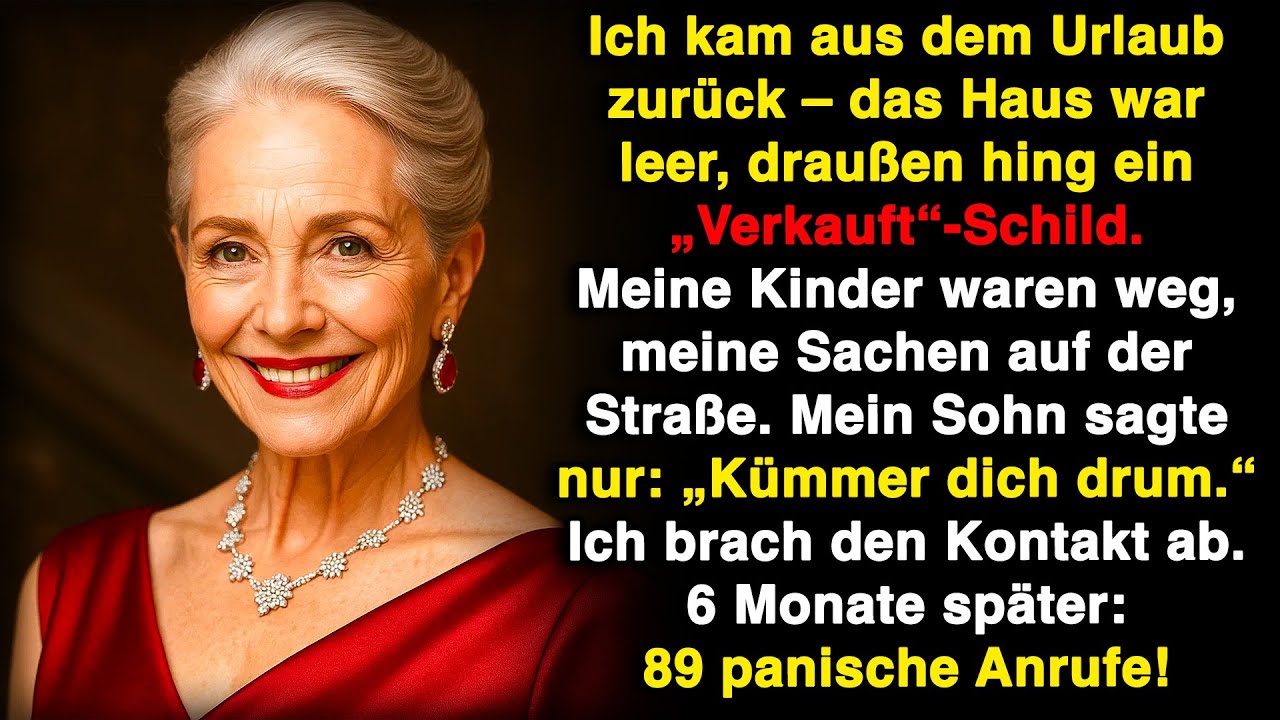 Nach dem Urlaub erfuhr ich, dass meine Kinder mein Haus verkauft und meine Sachen rausgeworfen haben