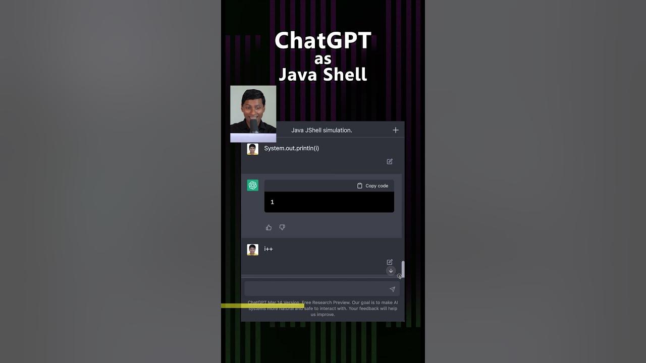 ChatGPT as Java Shell - YouTube