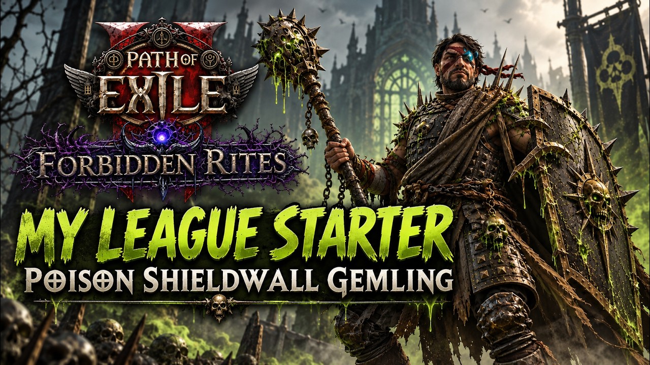TANK AND POISON! Gemling Poison Shield Wall Build - My League Starter Plan 0.5.5 - Path of Exile 2