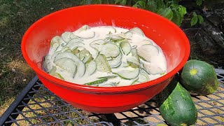 Cool Creamy Cucumber Salad Recipe – Easy & Delicious -Refreshing Summer Side – The Hillbilly Kitchen