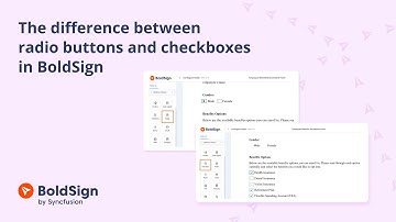 The Difference Between Radio Buttons and Checkboxes in BoldSign