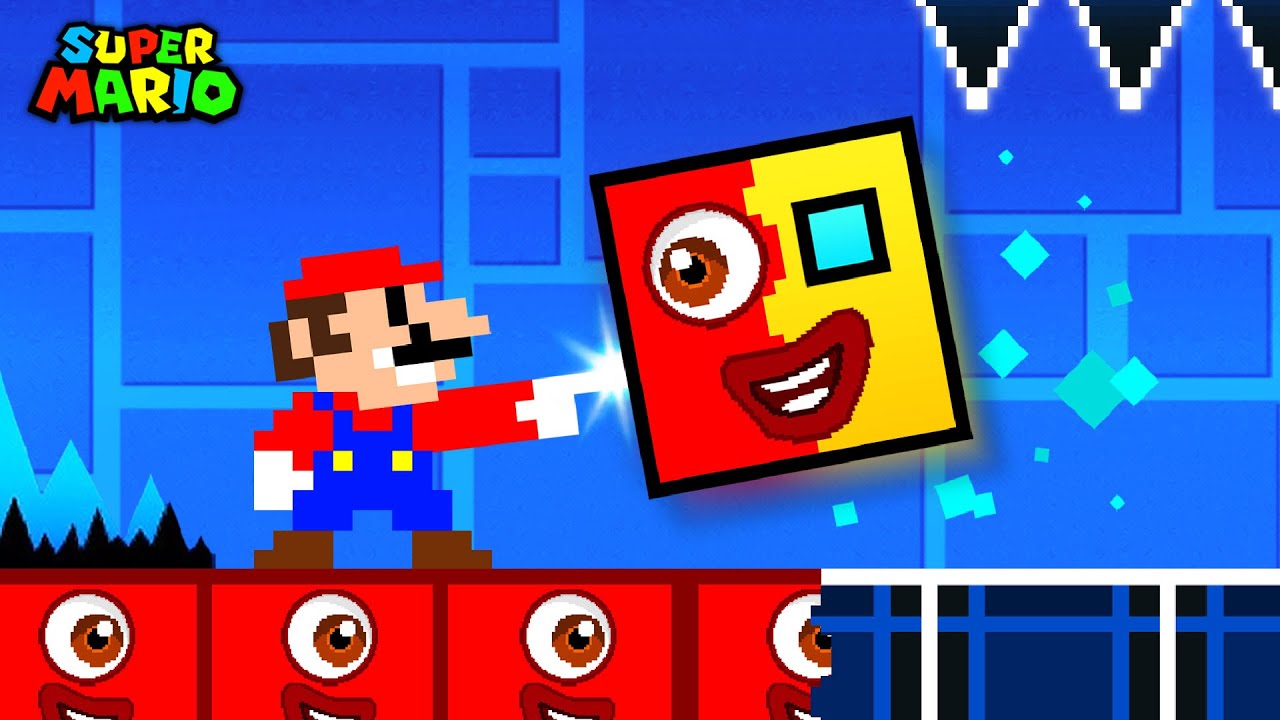 Super Mario Bros., But Everything Mario Touches Become Numberblocks