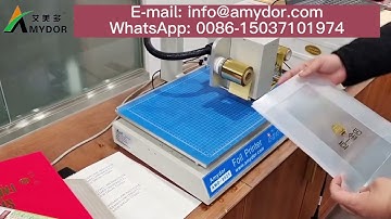 Digital Hot Foil Stamping Printer/ZIP Lock Bag Foil Printing Machine