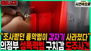[Important Case] ​​- Escape of Uijeongbu Sex Offender from Detention Center