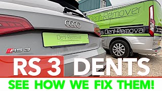 WATCH ME REPAIR A DENT REAL TIME! | Audi RS 3 Dents ? By Dent-Remover