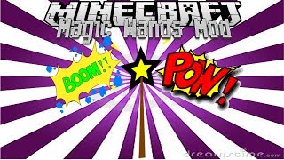 Minecraft: Mod Showcase- MAGIC WANDS MOD! WITH DOWNLOAD