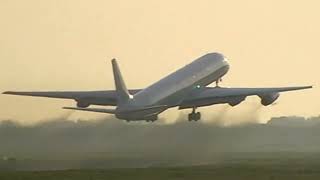 Mighty Douglas DC-8-63F   9G-AXB  , Skylark melodies versus JT3D sound , Ostend Airport