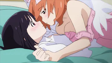 Anime girl kiss girl #5 | Lesbian kiss