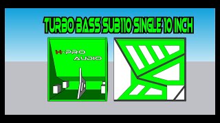 Skema plan Box Turbo Bass Brewog  Sub110 Single 10 Inch
