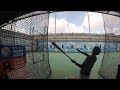 moonfire Baseball - Left-handed practices right-handed swing 88mph(140km) fastball