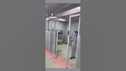 Lắp đặt cửa tự động + Sử dụng nút nhấn áp tay không chạm cho Bệnh viện Nhi Đồng 1