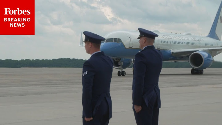 BREAKING NEWS: President Trump Arrives At JBA On Air Force One