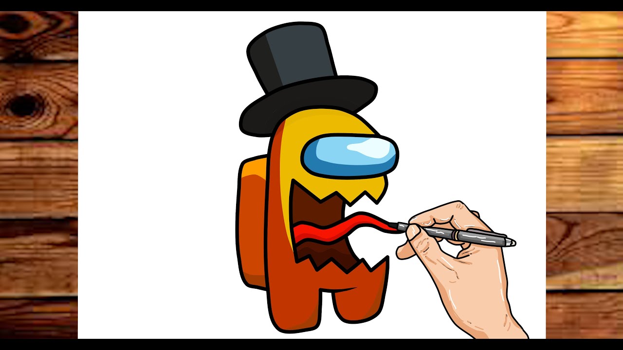 How to DRAW an IMPOSTER from AMONG US - YouTube