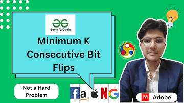 Minimum K Consecutive Bit Flips | GFG POTD | O(N) Difference Array Trick