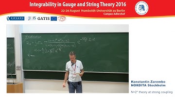 Konstantin Zarembo - N=2* theory at strong coupling