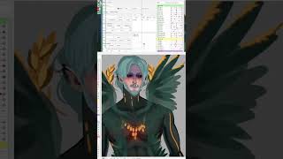 Almost done working on my new skin #vtuberartist #vtuberart #vtuber #live2d #process