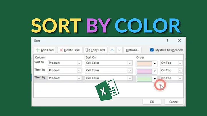 How to Quickly Sort Data by Color in Excel