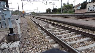319-401 con tren de caliza Lugones - Poago a su paso por Lugo de Llanera