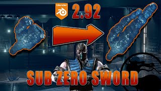 Remaking the ice sword from the Mortal Kombat movie! | Blender tutorial 2.92 | #b3d #mortalkombat