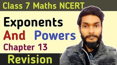 Exponents And Power Chapter 13 Class 7 Ex 13.1 | NCERT Maths Class 7 Chapter 13 Exercise 13.1