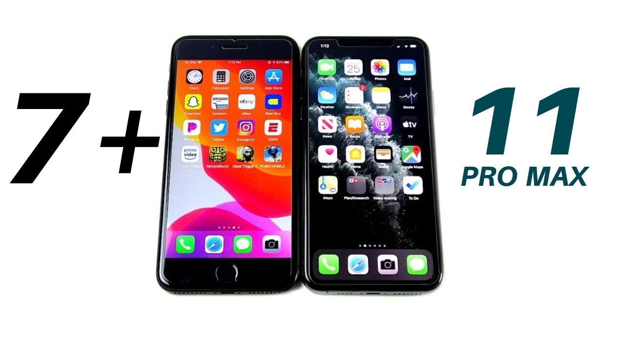 Iphone 7 Plus Vs Iphone 11 Pro Max Speed Test Youtube