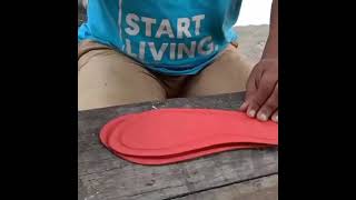 #DIY طريقة صنع نعل يدويا وباتقان