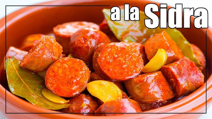 Chorizo a la sidra (Spanish chorizo in cider) - Caroline's Cooking