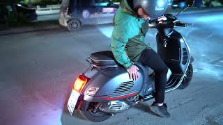2022 VESPA GTS 300 with stock exhaust - sound test