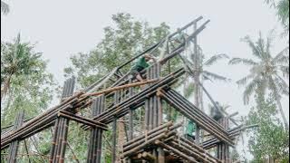 Timelapse of Disassembling Minang House at Bambu Indah
