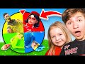 SPIN THE WHEEL W/ 6 YEAR OLD - Fortnite *ONE COLOR* Challenge! (Hard)