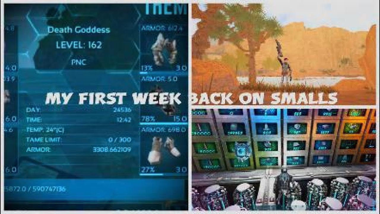 FIRST WEEK BACK ON ARK OFFICAL SMALLS | SUIT PVP | RAIDING | BUILDING H ...