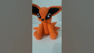 #kurama #naruto #amigurumi #amigurumiscrochet #raposa #amigurumis