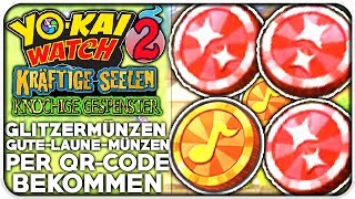QR-CODES für GLITZERMÜNZEN & GUTE-LAUNE-MÜNZEN | Yo-Kai Watch 2 screenshot 1