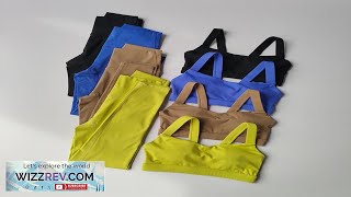 2PCS Yoga Set Women Fitness Suit Set Sports Bras High Waisted Running