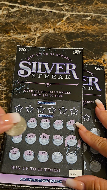 Will we get a Silver Streak??  #lottery #getlucky #scratch