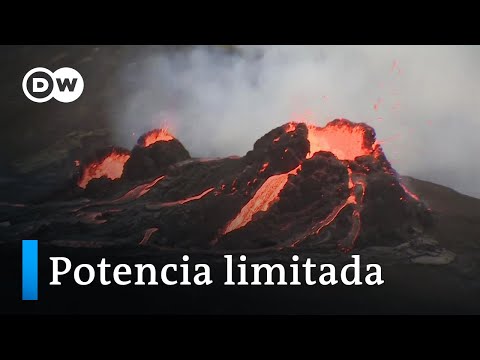 Espectaculares imágenes de un volcán islandés
