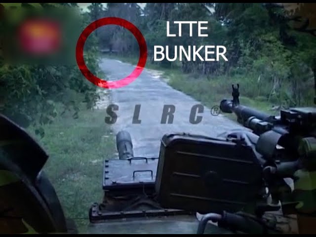 Sri Lanka Army T55 BATTLE TANK  ATTACK  ENEMY BUNKER class=