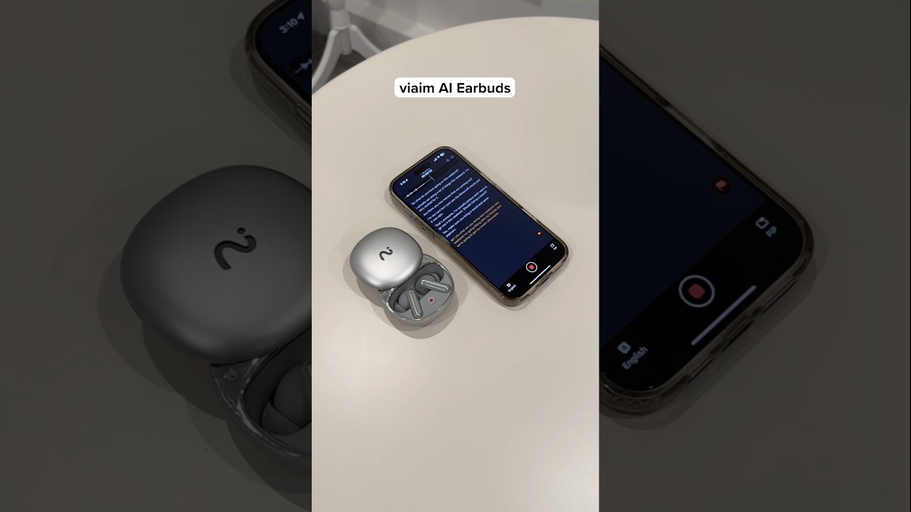 World’s First AI Recording Earbuds #tech #ViaimEarbuds #shorts