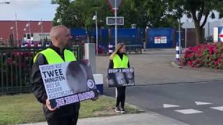 Activists Protest At Largest European Calf Slaughterhouse