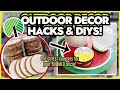 OUTDOOR DECOR HACKS | DOLLAR TREE SUMMER CRAFTS