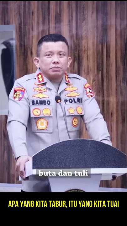 PIDATO IRJEN POL FERDY SAMBO, S.IK, S.H, M.H KADIV PROPAM YANG TEGAS DAN KERAS #shorts