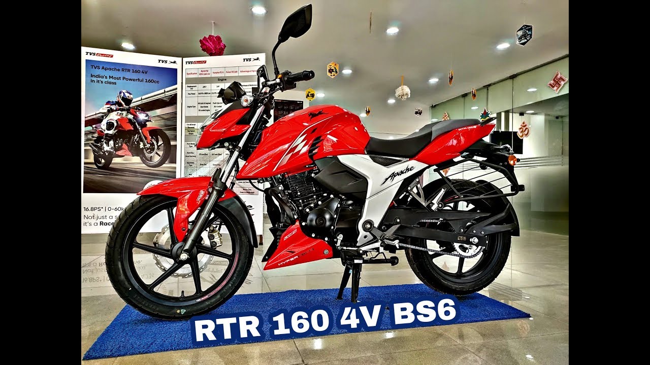 Apache Rtr 160 4v Bs6 All Colors Red Black Youtube