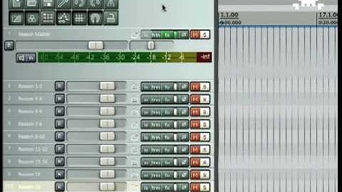 Tutorial - How to record/rewire separate Reason tracks to Reaper for mixdown