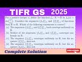 TIFR GS 2025 REAL ANALYSIS SOLUTION | REAL ANALYSIS SOLUTION | COMPLETE SOLUTION |