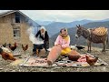 IRAN Daily Village Life | Homemade Butter and Baking Taftoon Bread