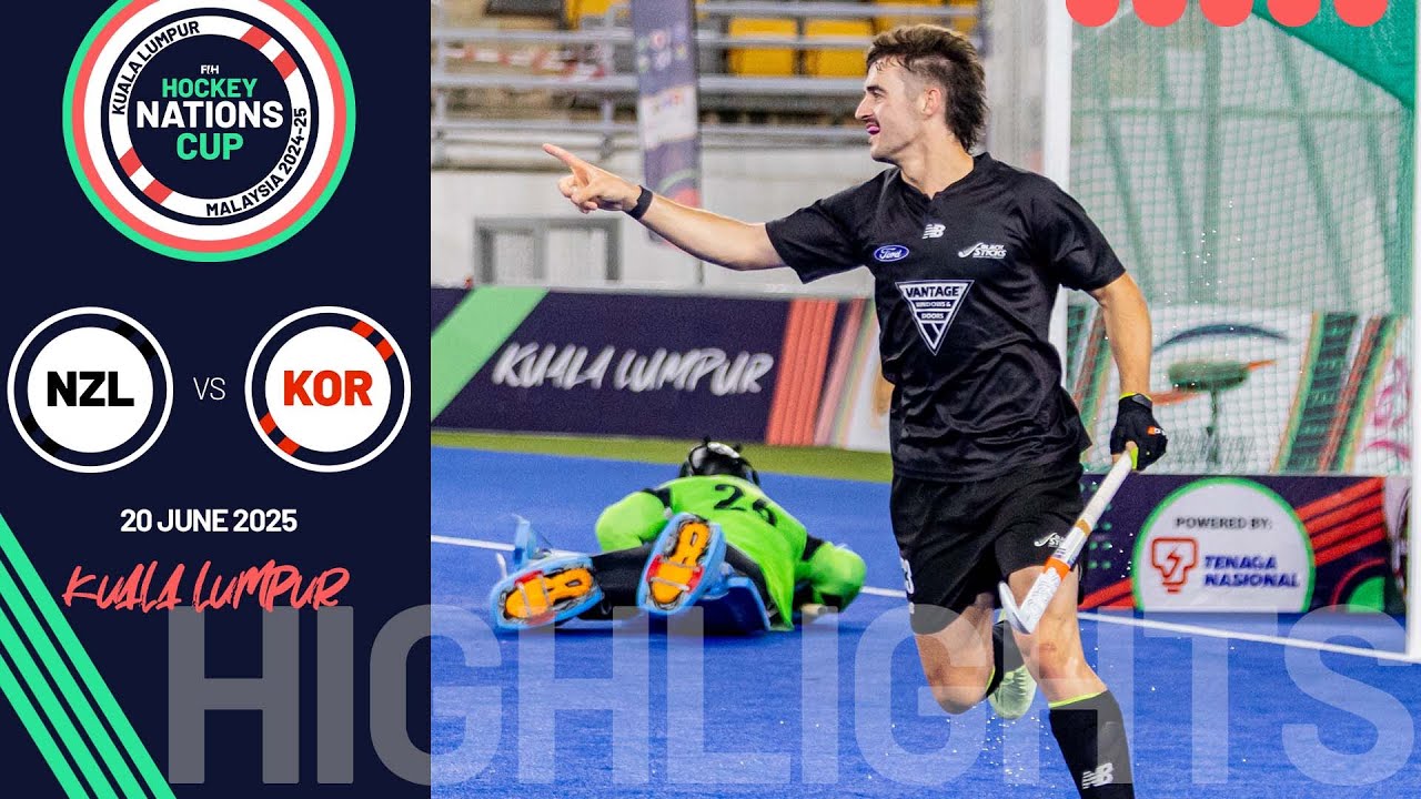 FIH Hockey Men's Nations Cup 2024-25 Highlights: Semis 2: New Zealand vs Korea | Match 16