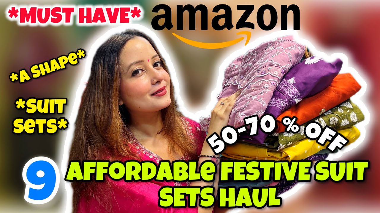 Amazon “TRENDY” Affordable Festive Wear Suit Sets Haul😍Suits @ 50-70 % OFF ✨Neha Singh 