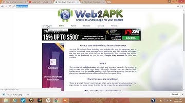 How to Create an amazing App from web2apk
