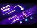 CREATE neon YouTube BANNER on Android for any YOUTUBE CHANNEL