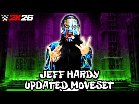 WWE 2K26 Jeff Hardy Updated Moveset + Superstar Settings